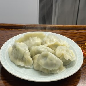 玉子海老にら水餃子